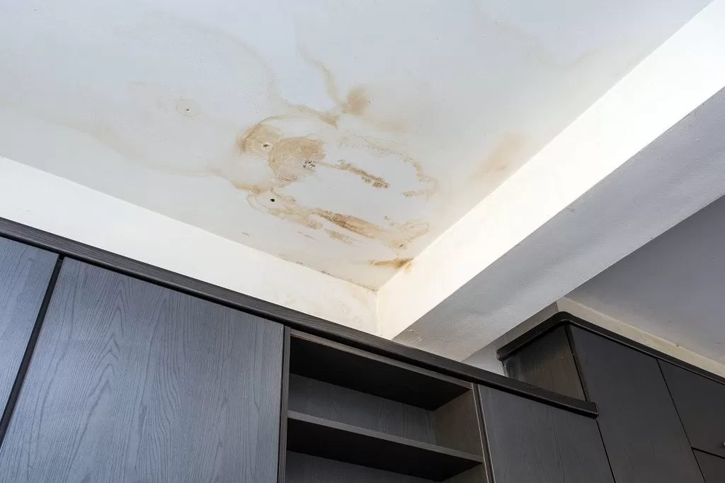 How to fix water stains on ceiling